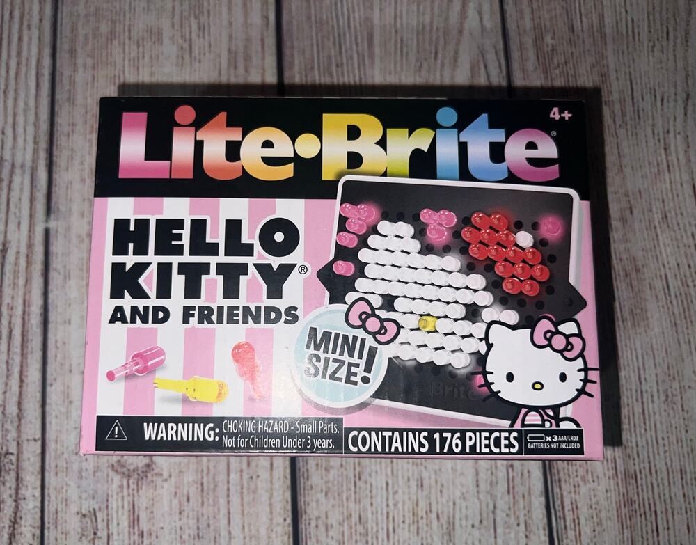 Lite Brite Mini Sanrio Hello Kitty & Friends Super Bright HD 176 Pieces NEW